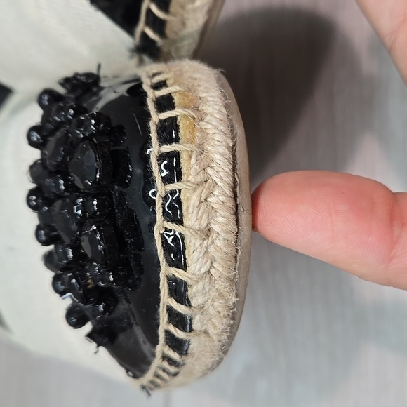 Sam Edelman Women's Linda Beige & Black Espadrilles Loafer Slip On Shoes 8 - Picture 7 of 13